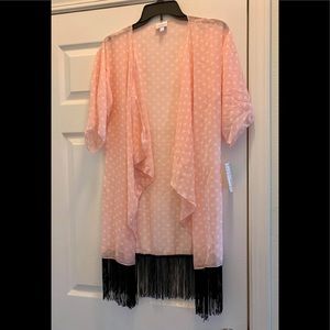 BNWT LLR Monroe pink with white polk a dot small